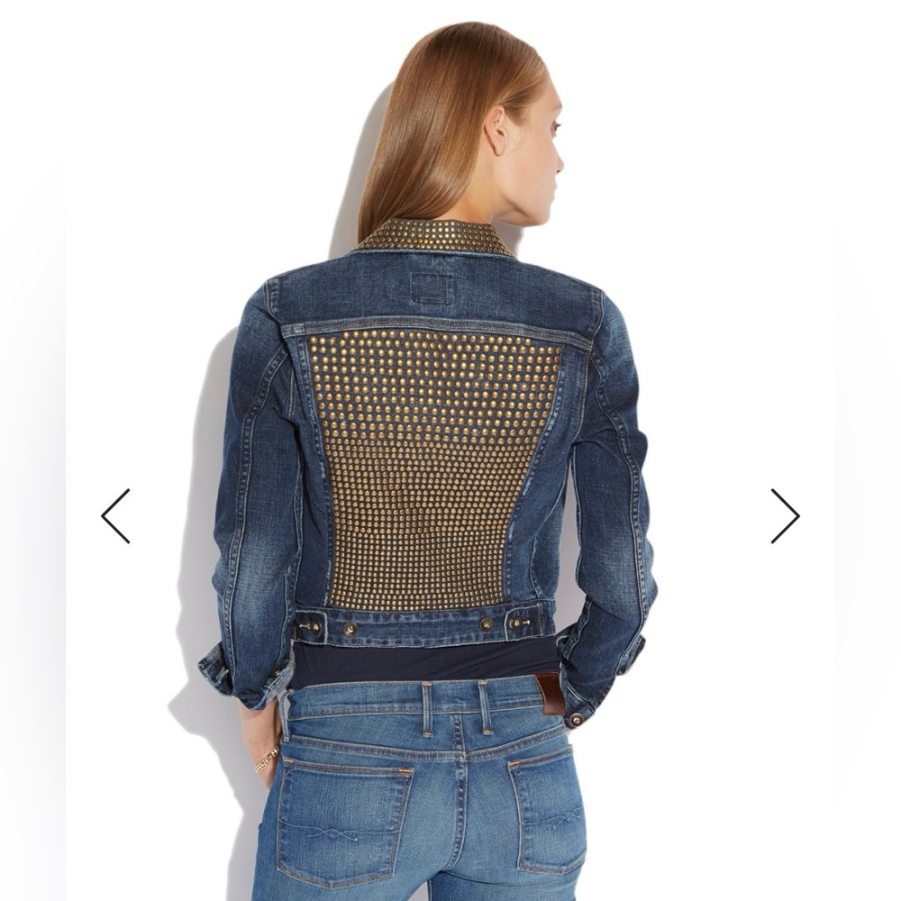 Lucky Brand Pixie Studded Denim Jacket